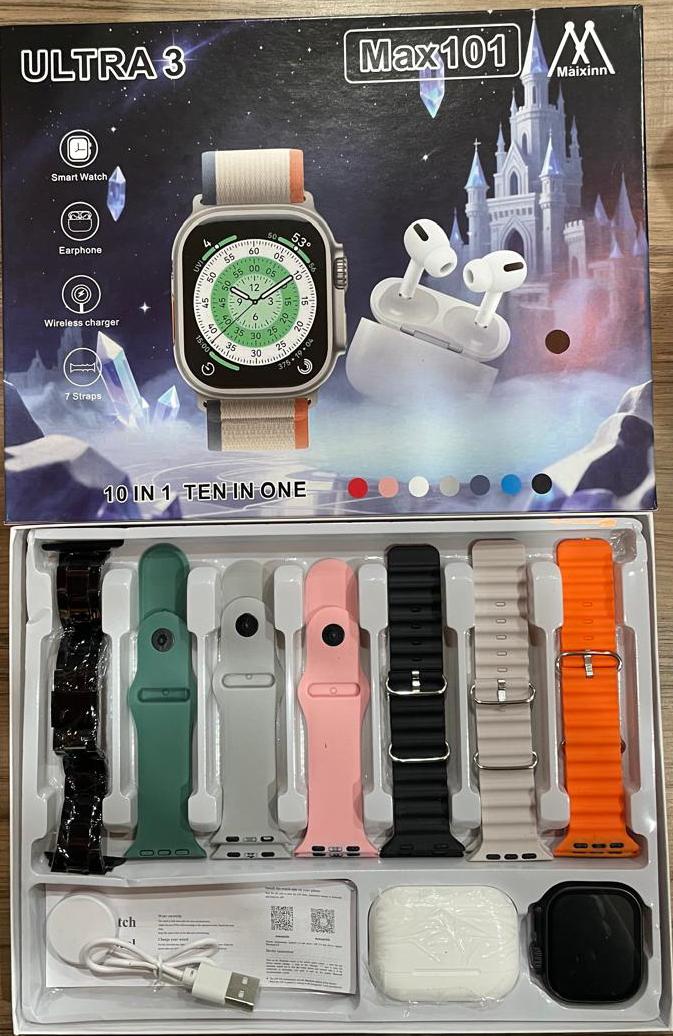 Smart Watch Ultra 3 With Earbud